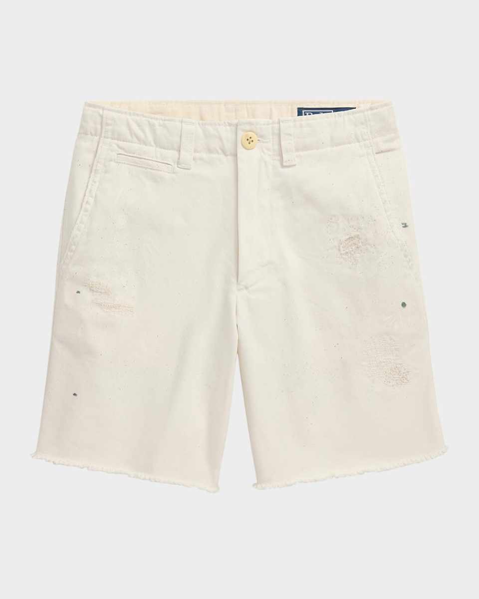 Boy's Heritage Twill Cutoff Shorts, Size 8-